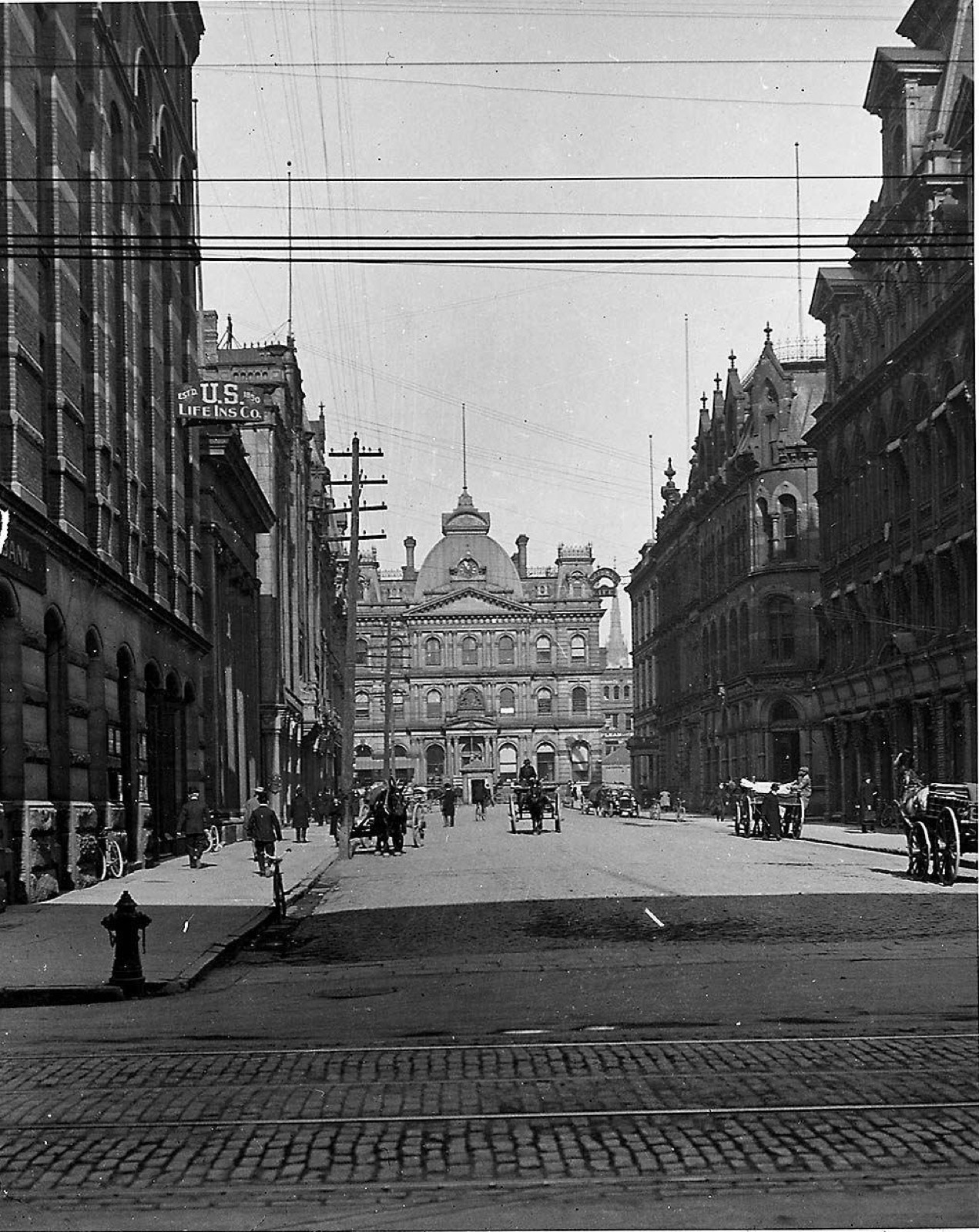 Toronto Street looking north to the old post office, 1910